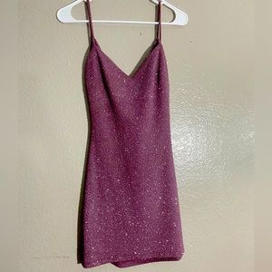 Windsor glitter purple dress , Size : Large
